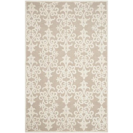 Safavieh Bella Hand Tufted Medium Rectangle Area Rug, Sand and Ivory - 6 x 9 ft. BEL127B-6